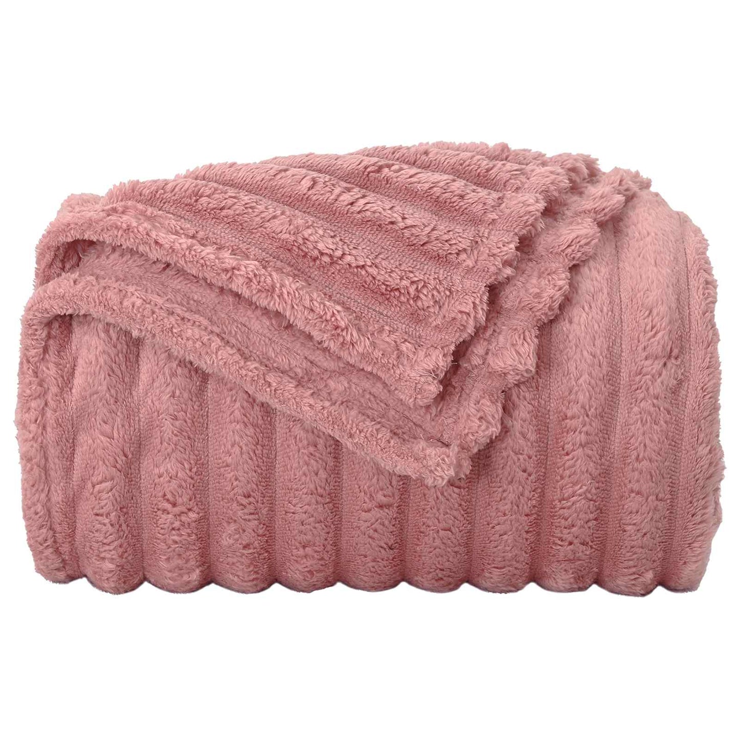 Kastepledd 6 pcs Rosa 240 x 220 cm Fleece vidaXL