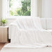 Kastteppe Hvit 240 x 220 cm Fleece