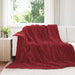 Kastteppe Bordeaux Rød 270 x 240 cm Fleece