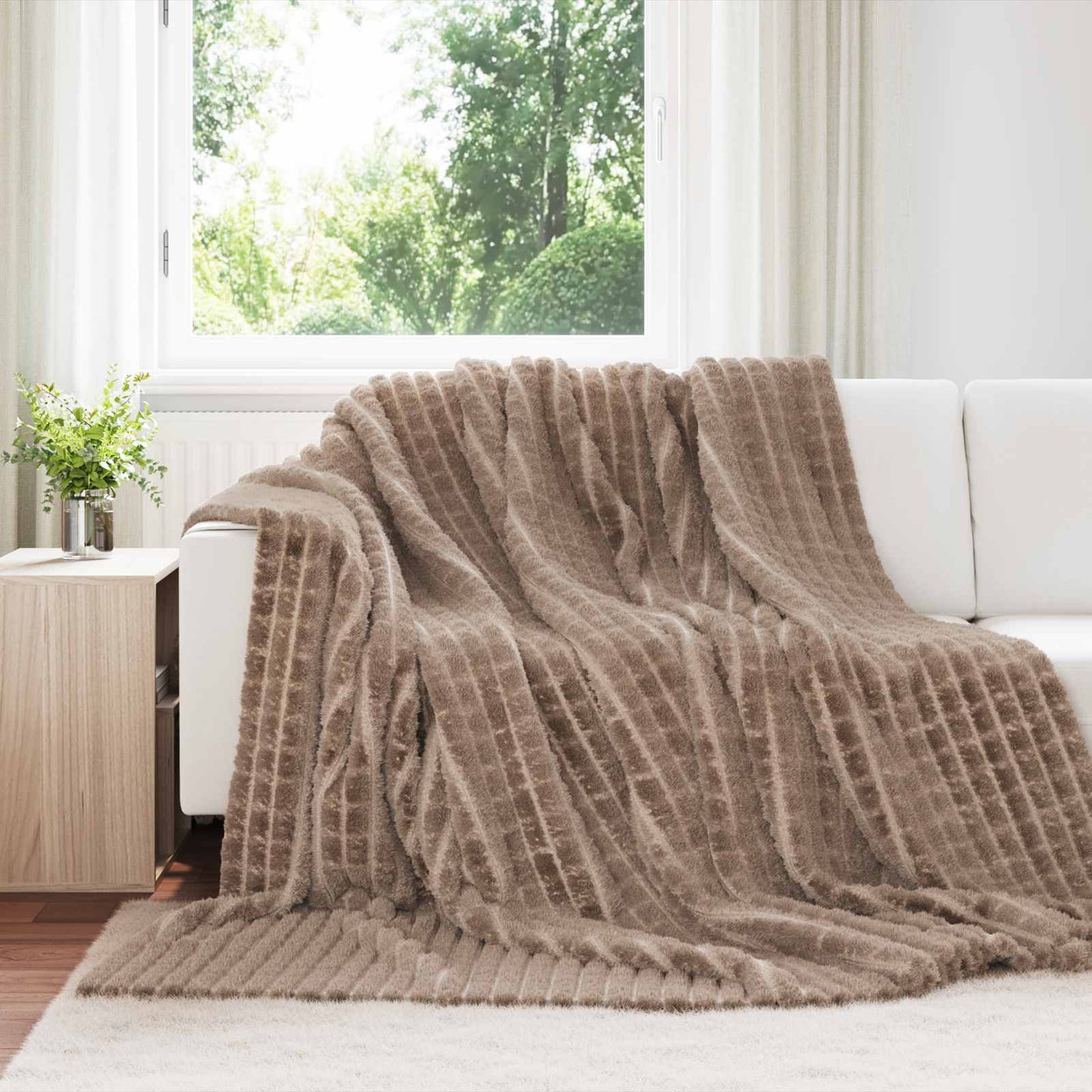 Kastepledd 6 pcs Kamel 270 x 240 cm Fleece