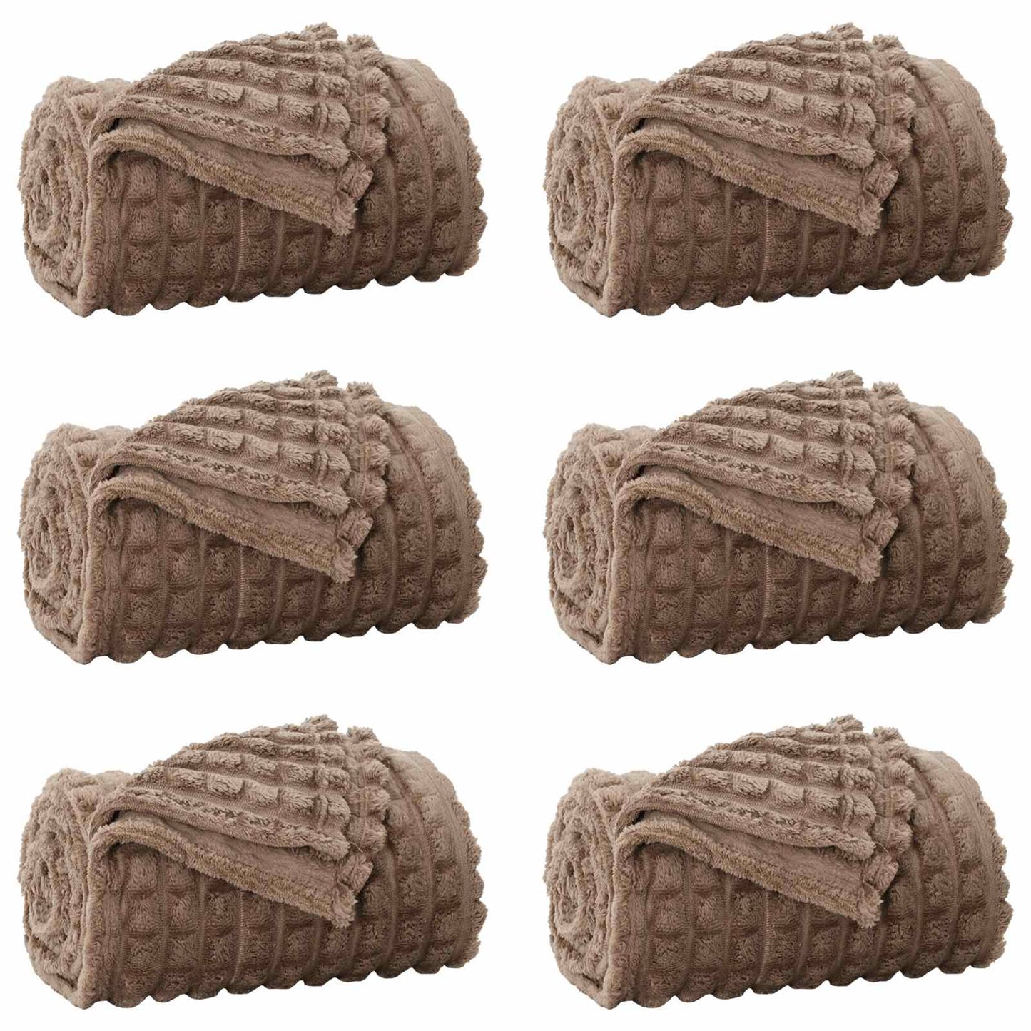 Kastepledd 6 pcs Kamel 270 x 240 cm Fleece