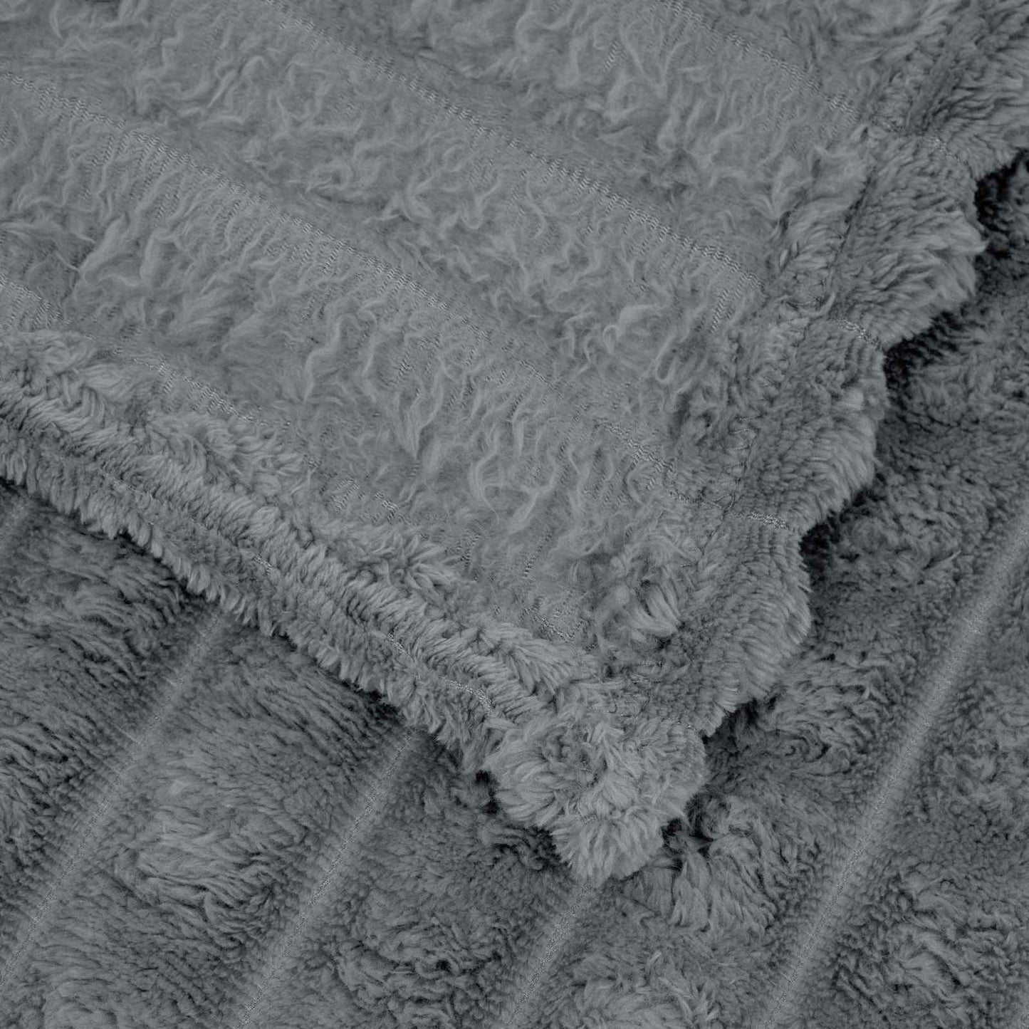 Kastepledd 6 pcs Mørkegrå 200 x 150 cm Fleece
