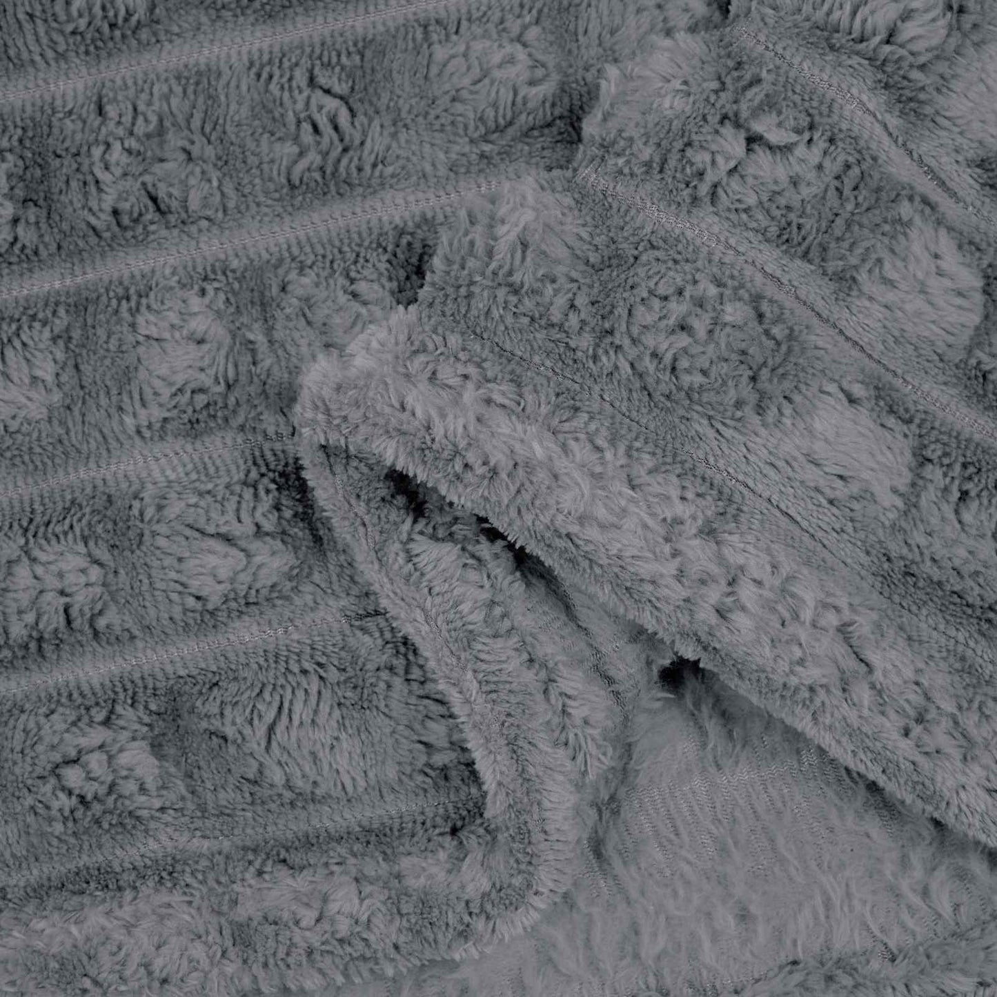 Kastepledd 6 pcs Mørkegrå 200 x 150 cm Fleece