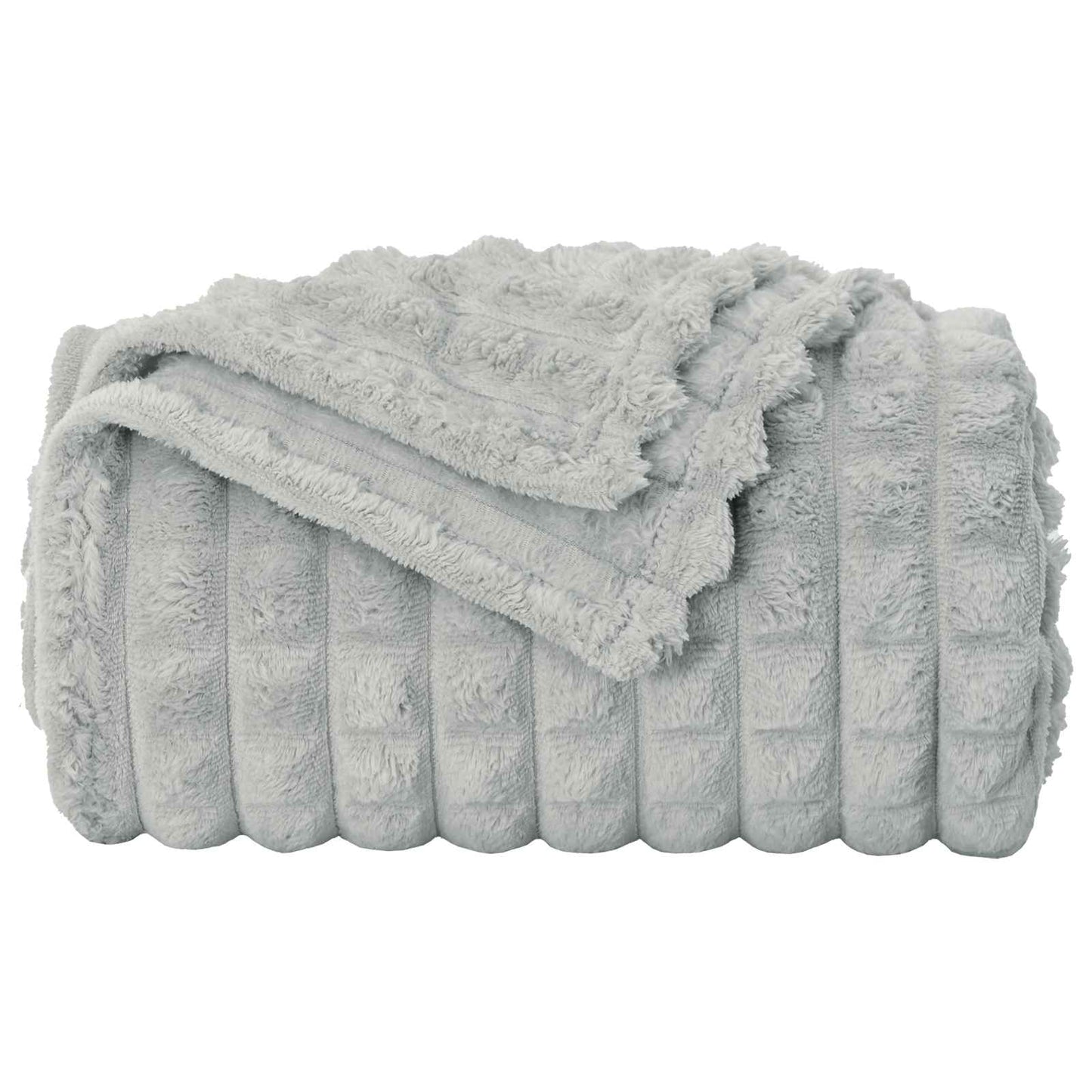 Kastepledd 6 pcs Grå 240 x 220 cm Fleece