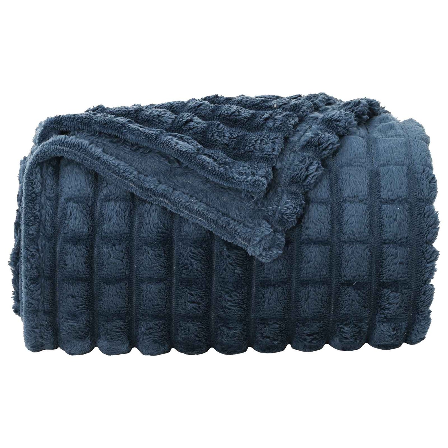Kastepledd 6 pcs Marineblå 270 x 240 cm Fleece