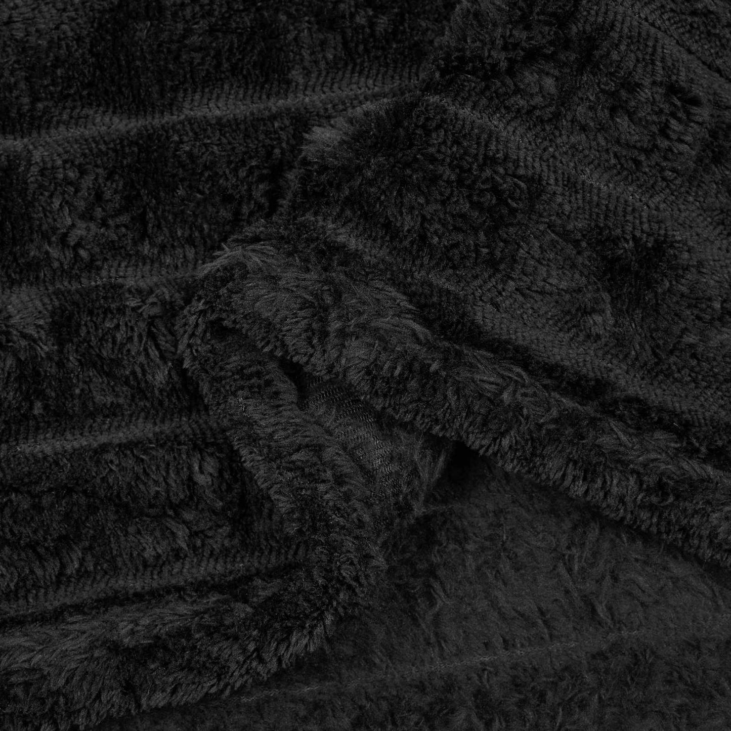 Kastepledd 6 pcs Svart 150 x 130 cm Fleece