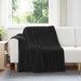 Kastepledd 6 pcs Svart 200 x 150 cm Fleece