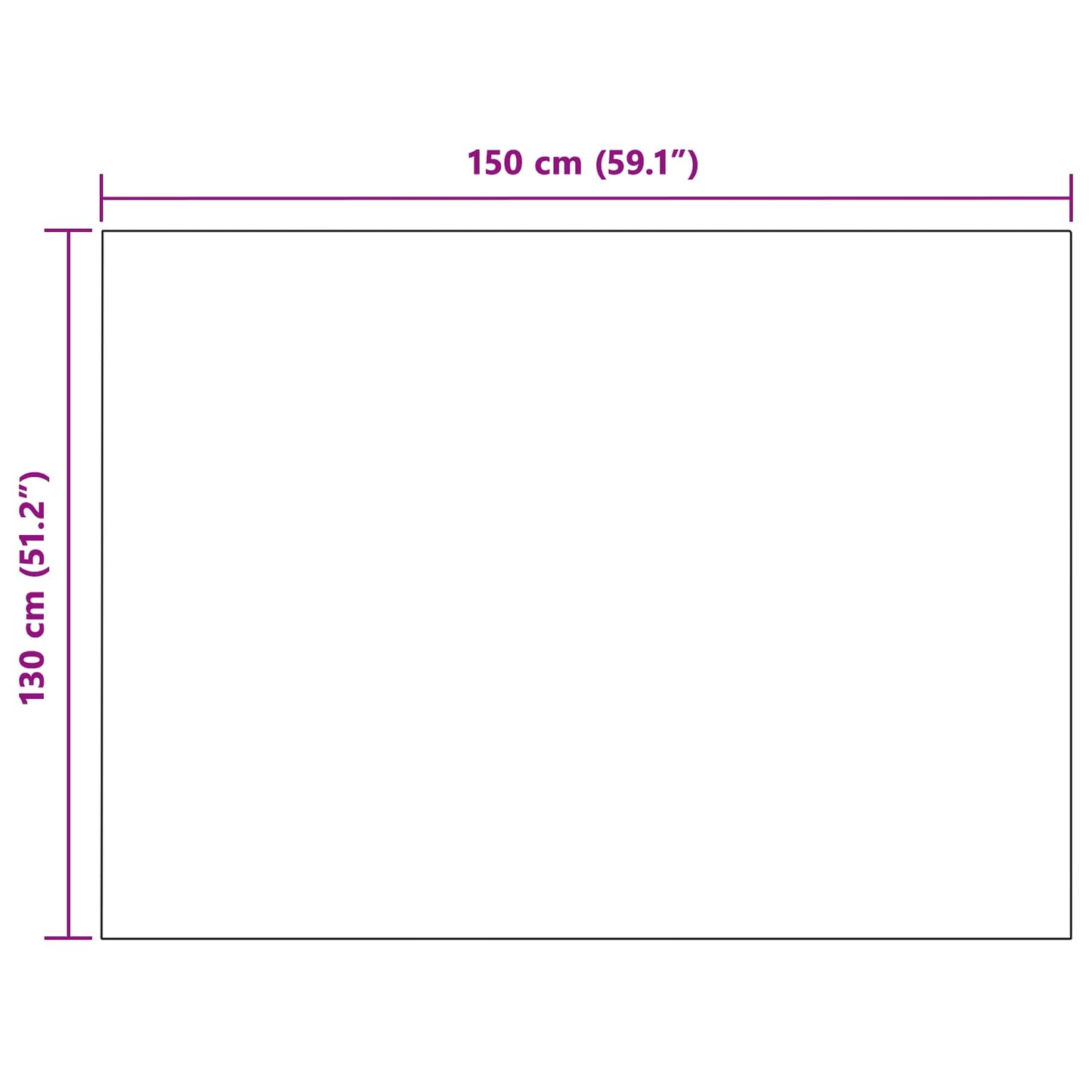 Kastepledd 6 pcs Hvit 150 x 130 cm Fleece