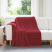 Kastepledd 6 pcs Bordeaux Rød 200 x 150 cm Fleece