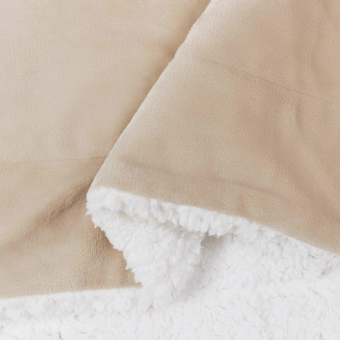 Kastteppe Beige 240 x 270 cm Fleece