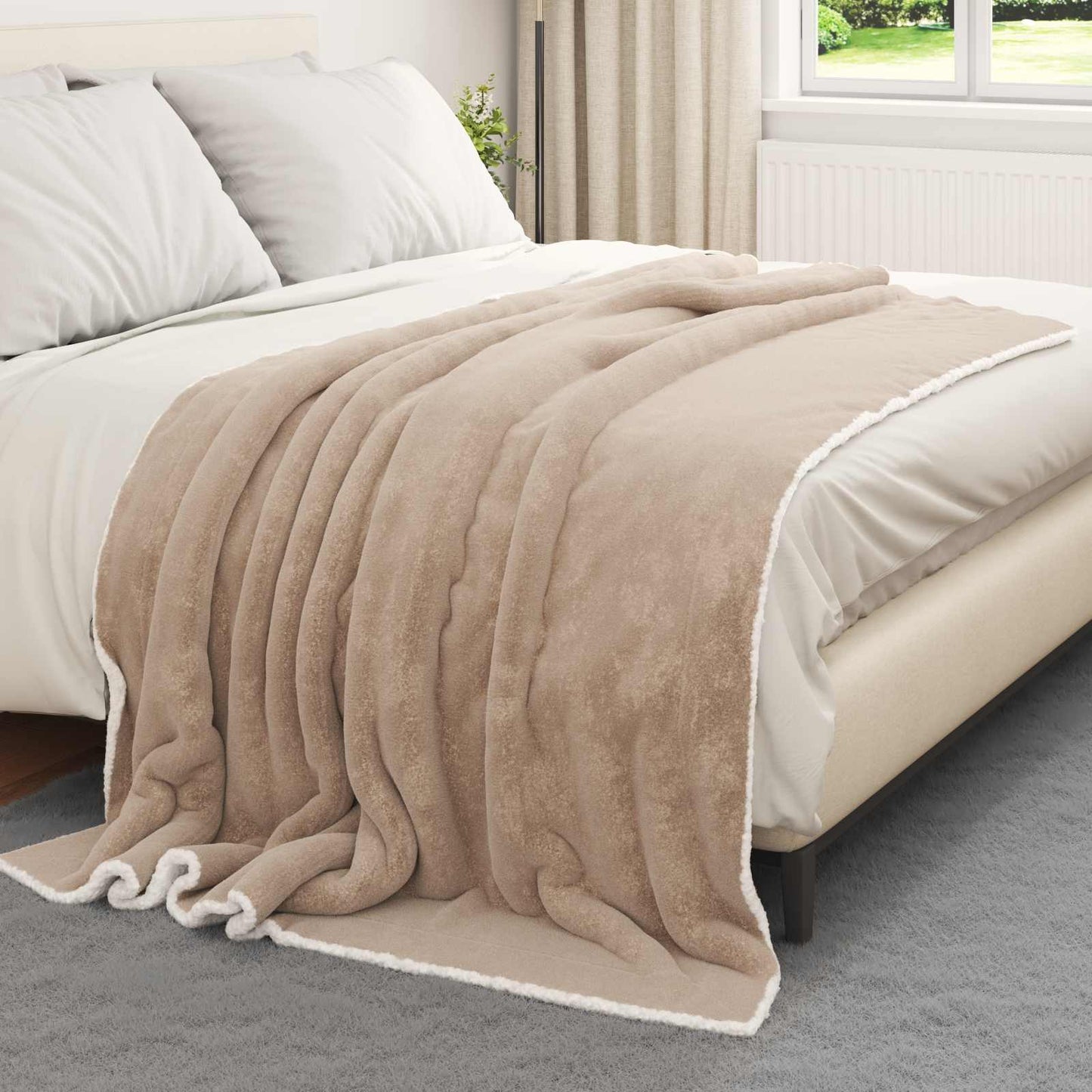 Kastteppe Kamel 150 x 200 cm Fleece