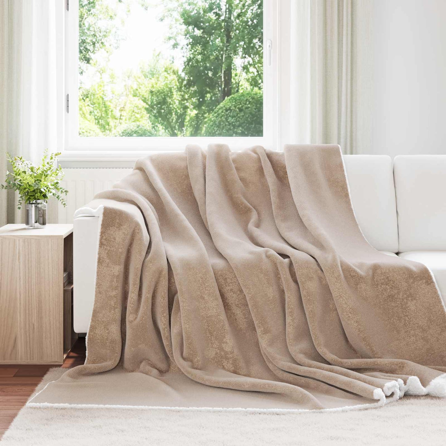 Kastteppe Kamel 240 x 270 cm Fleece