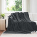 Kastteppe Mørkegrå 220 x 240 cm Fleece