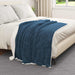 Kastteppe Marineblå 130 x 150 cm Fleece