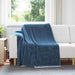 Kastteppe Marineblå 150 x 200 cm Fleece