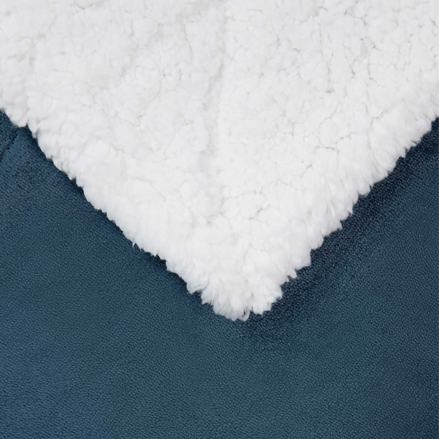 Kastteppe Marineblå 220 x 240 cm Fleece
