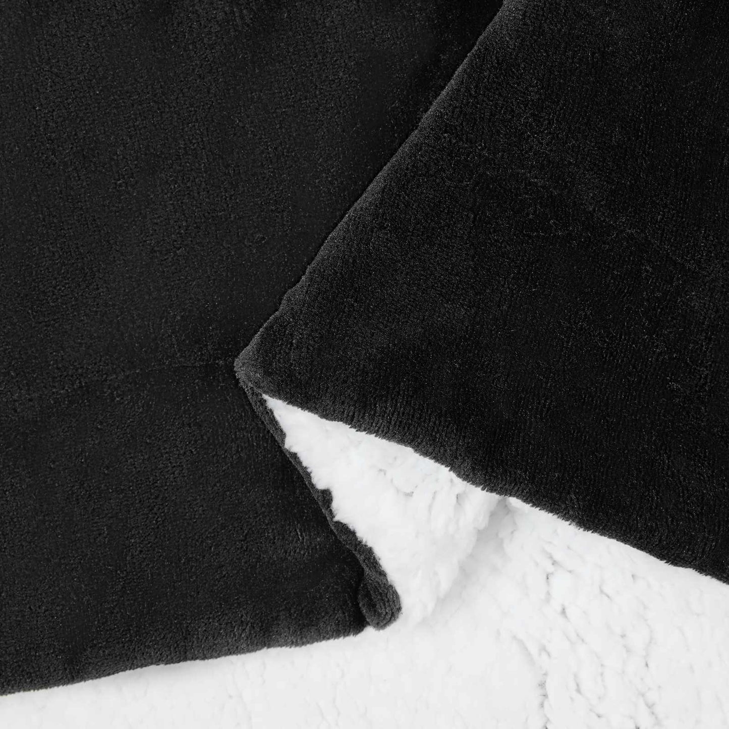 Kastteppe Svart 150 x 200 cm Fleece