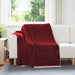 Kastteppe Bordeaux Rød 150 x 200 cm Fleece
