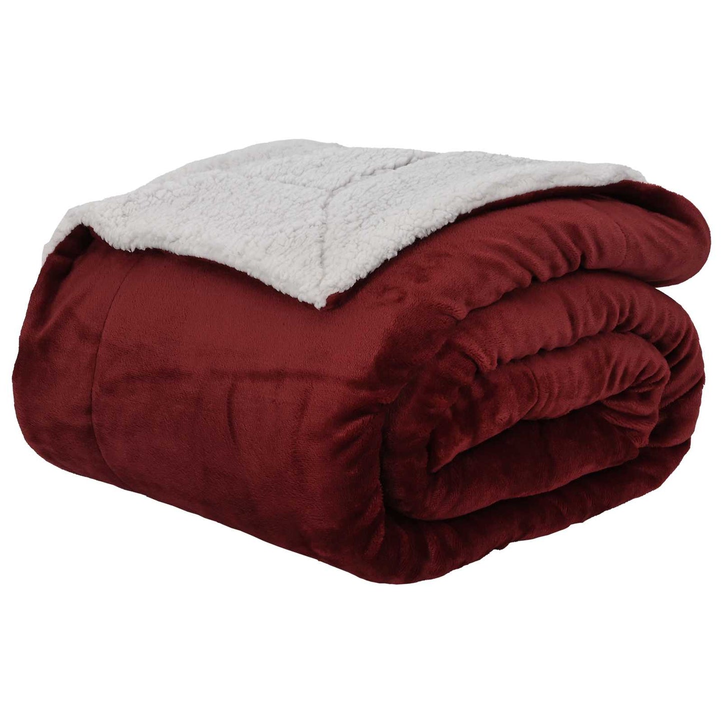 Kastteppe Bordeaux Rød 150 x 200 cm Fleece