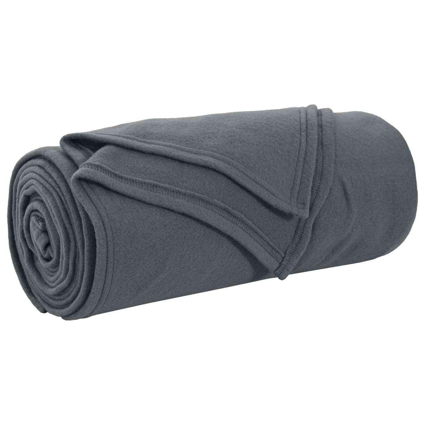 Kastteppe Mørkegrå 240 x 220 cm Fleece