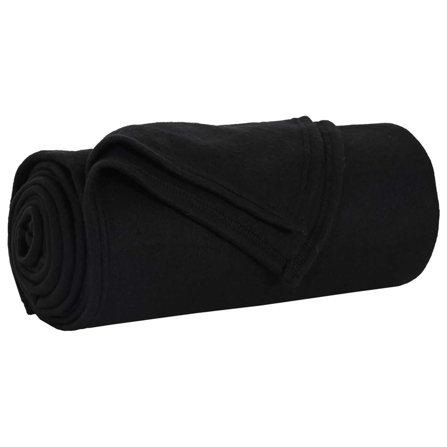 Kastteppe Svart 240 x 220 cm Fleece