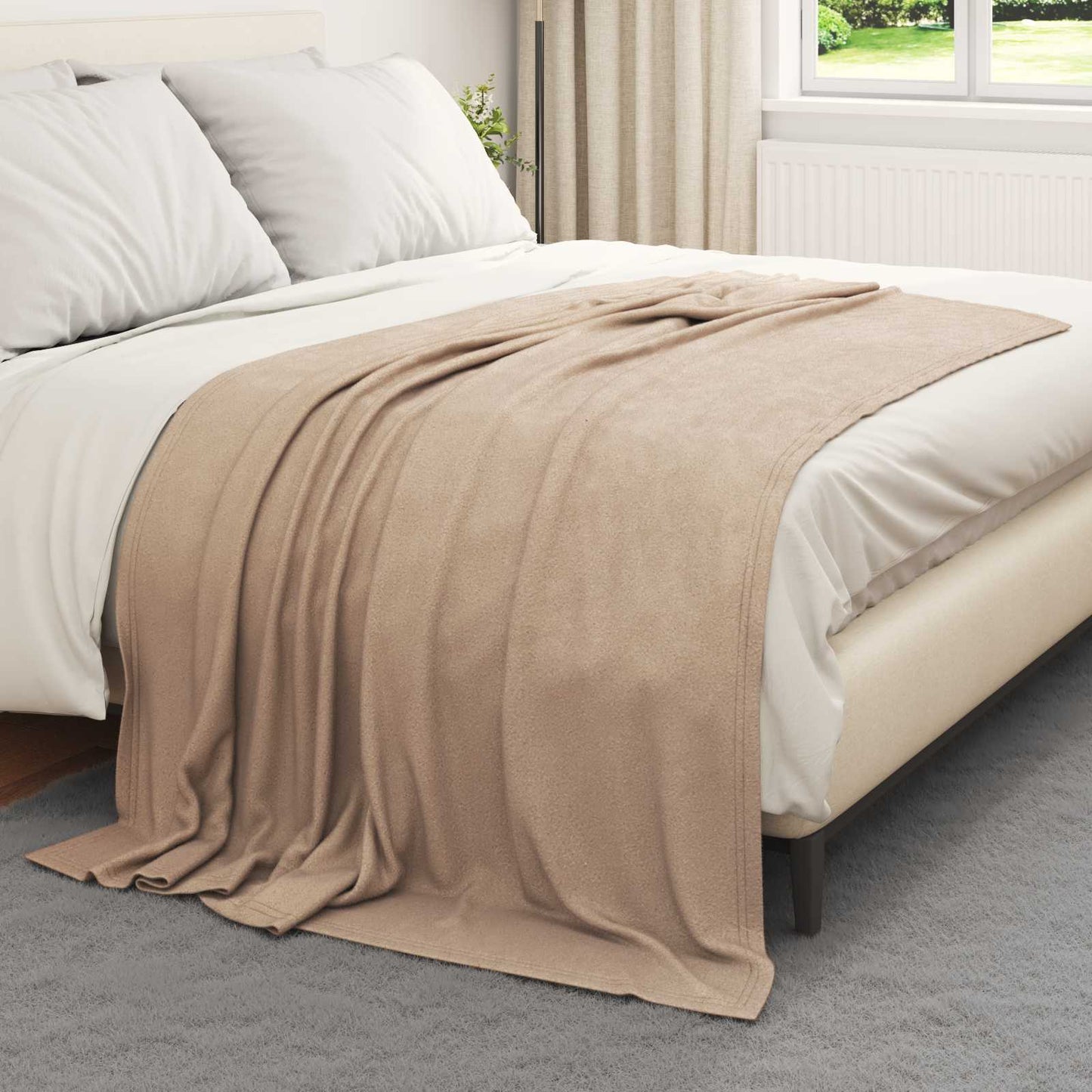 Kastepledd 6 pcs Kamel 200 x 150 cm Fleece