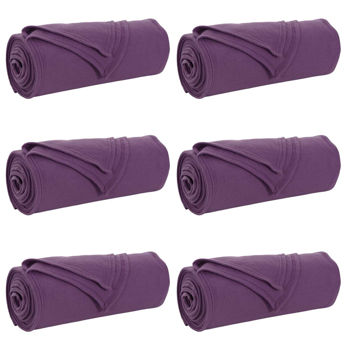 Kastepledd 6 pcs Lilla 240 x 220 cm Fleece