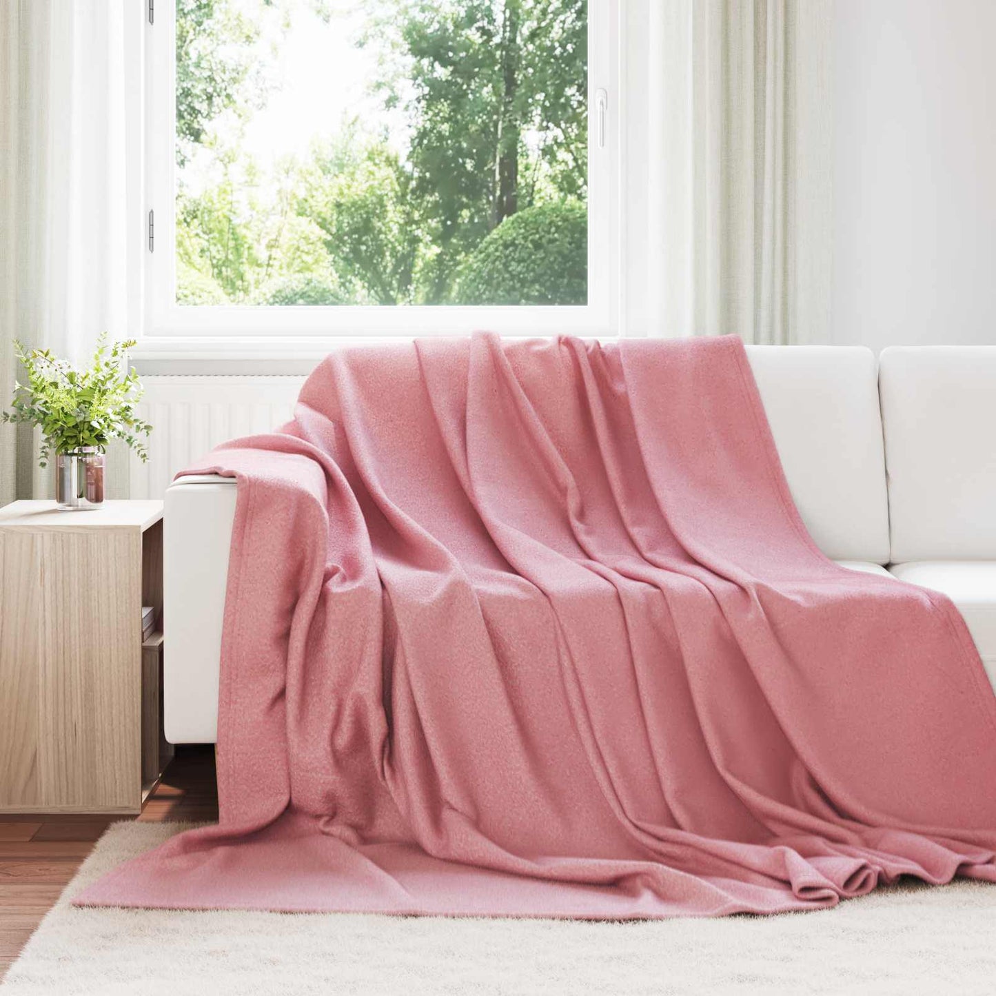 Kastepledd 6 pcs Rosa 270 x 240 cm Fleece