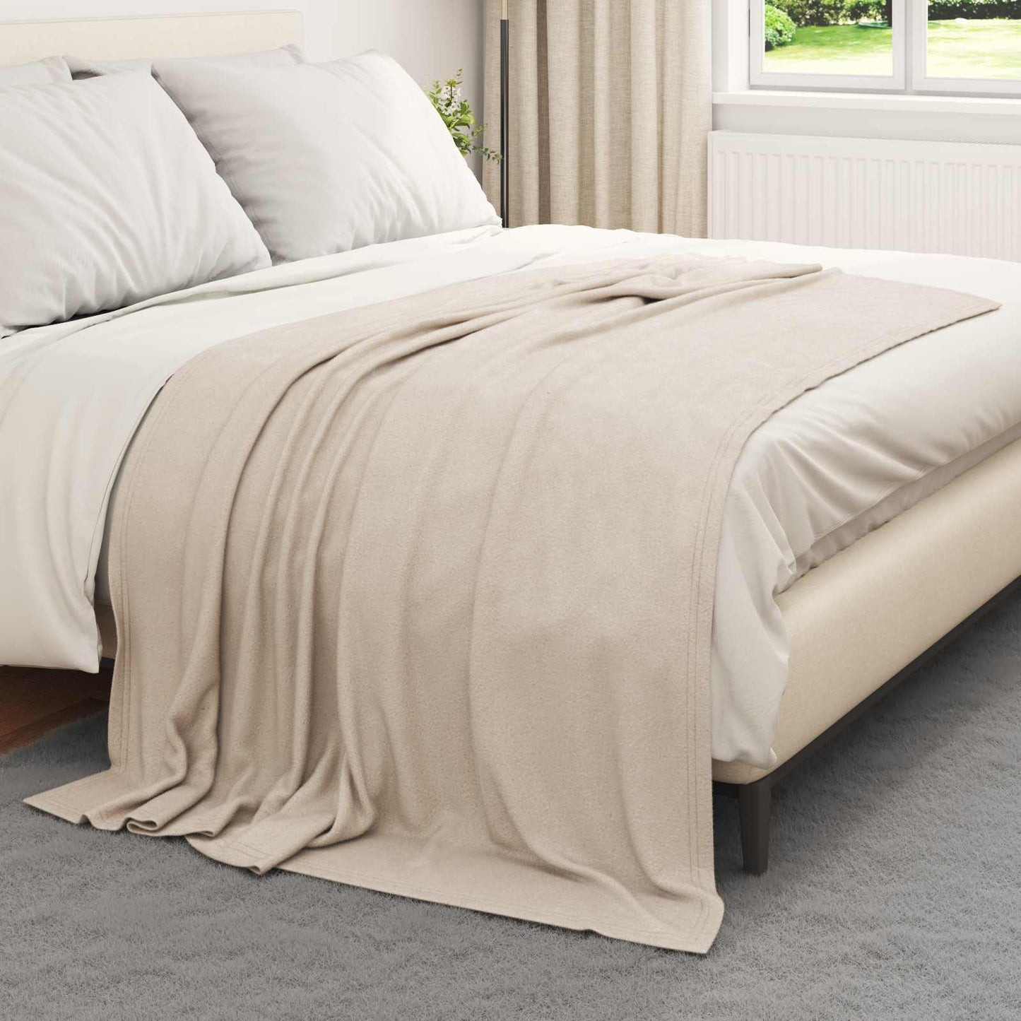 Kastepledd 24 pcs Beige 200 x 150 cm Fleece