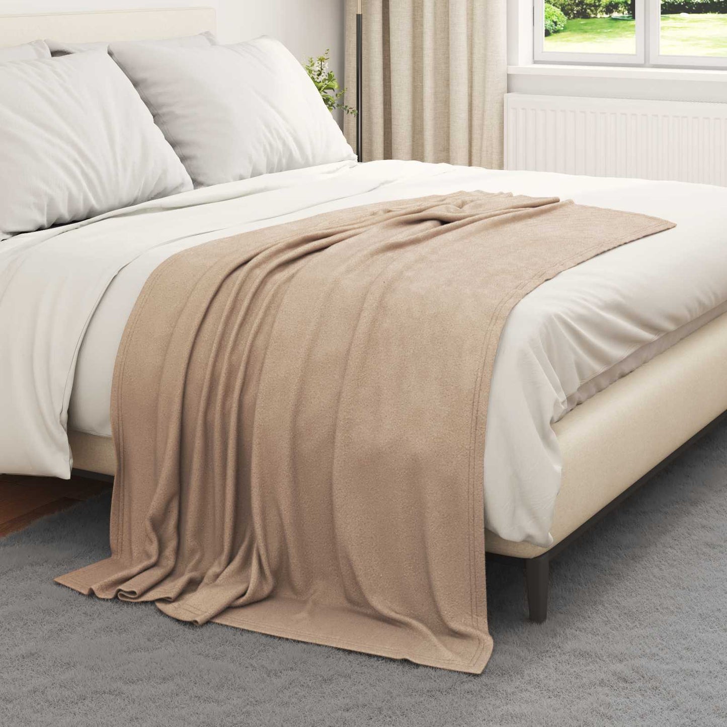 Kastepledd 24 pcs Kamel 170 x 130 cm Fleece