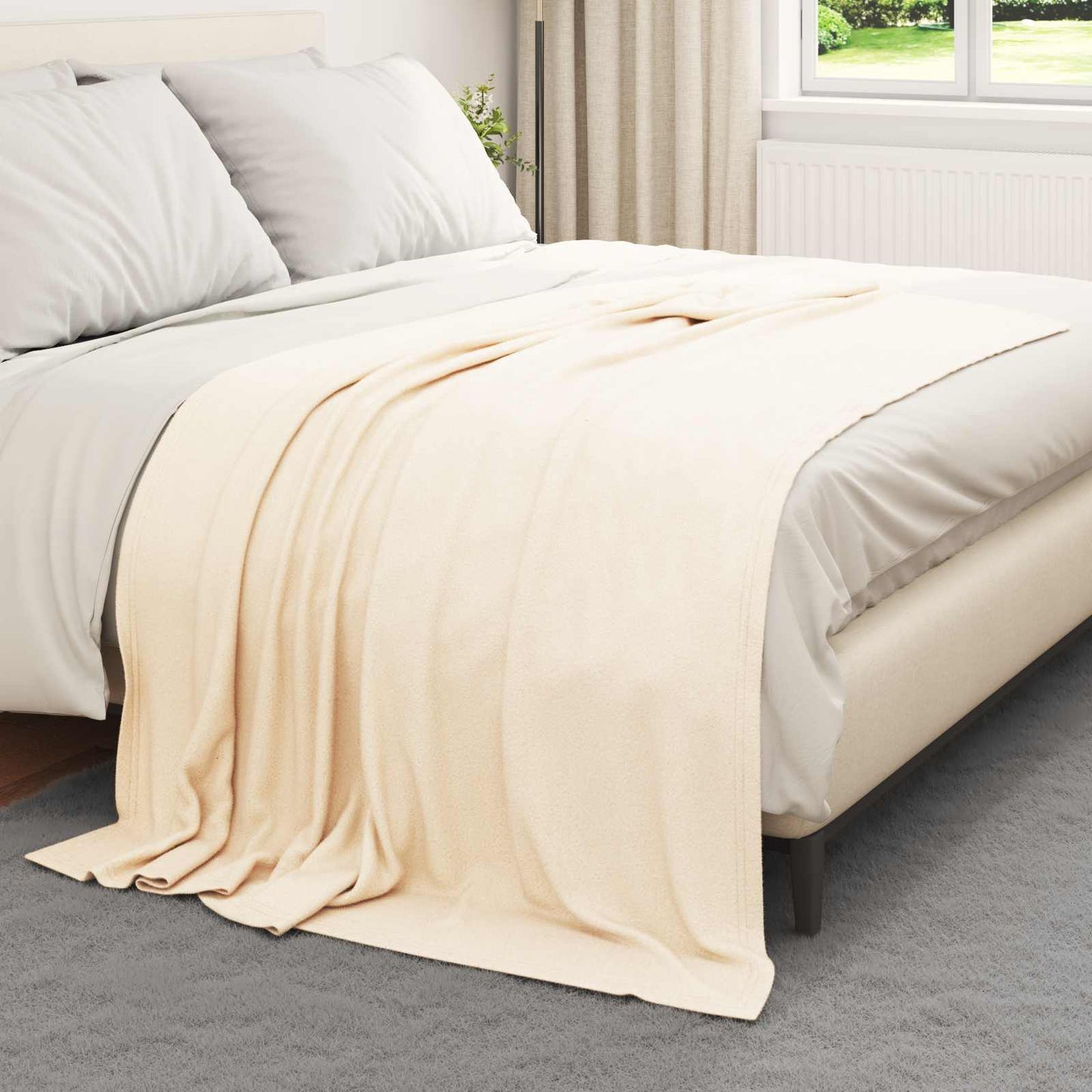Kastepledd 24 pcs Krem 200 x 150 cm Fleece