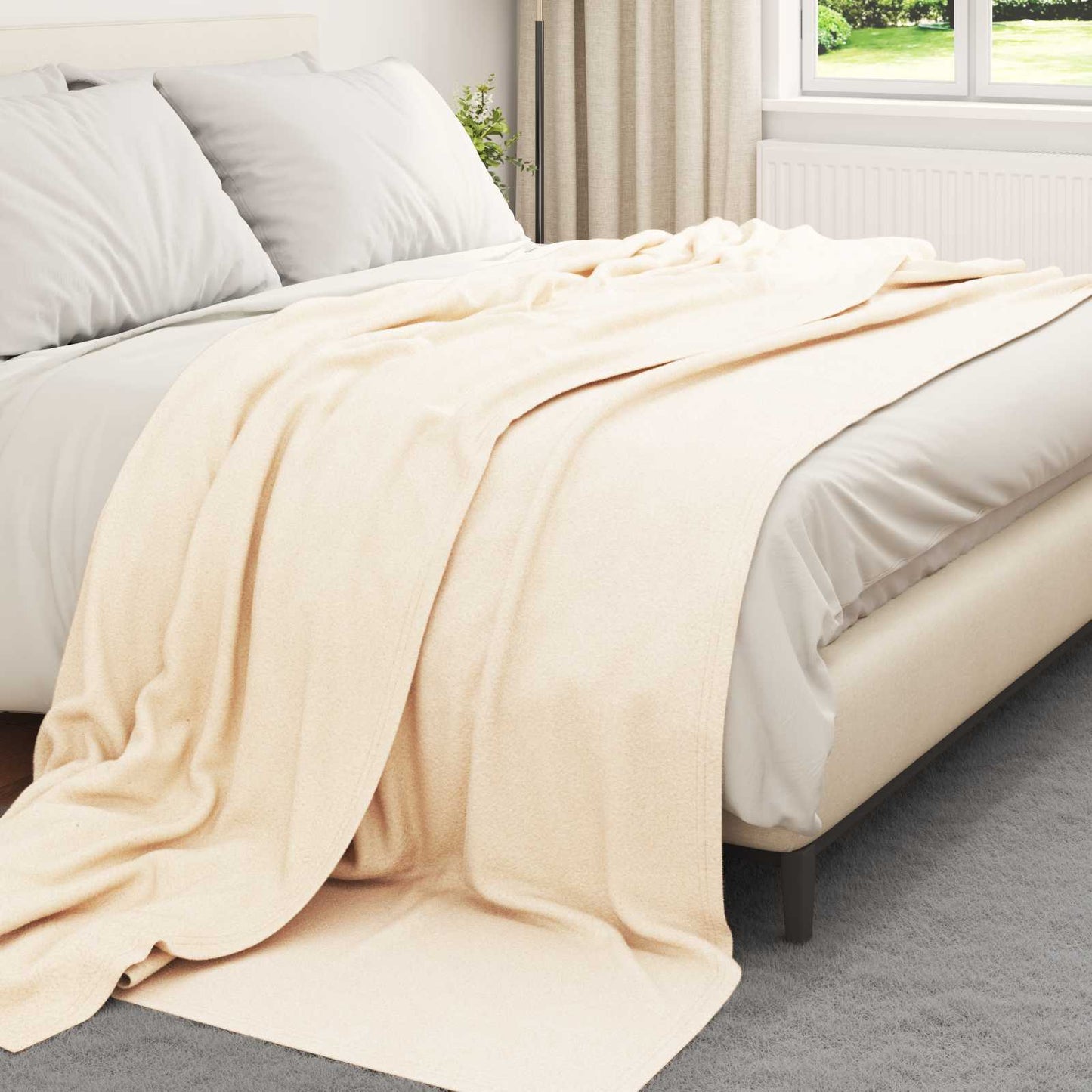 Kastepledd 24 pcs Krem 270 x 240 cm Fleece
