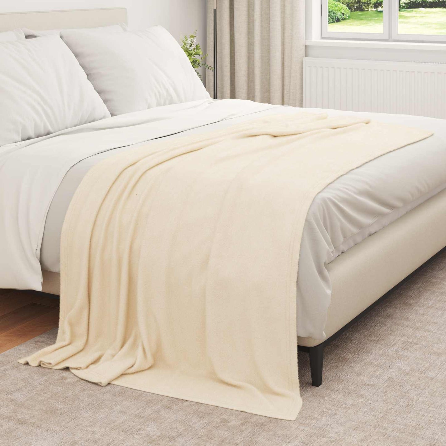 Kastepledd 6 pcs Krem 210 x 140 cm Fleece