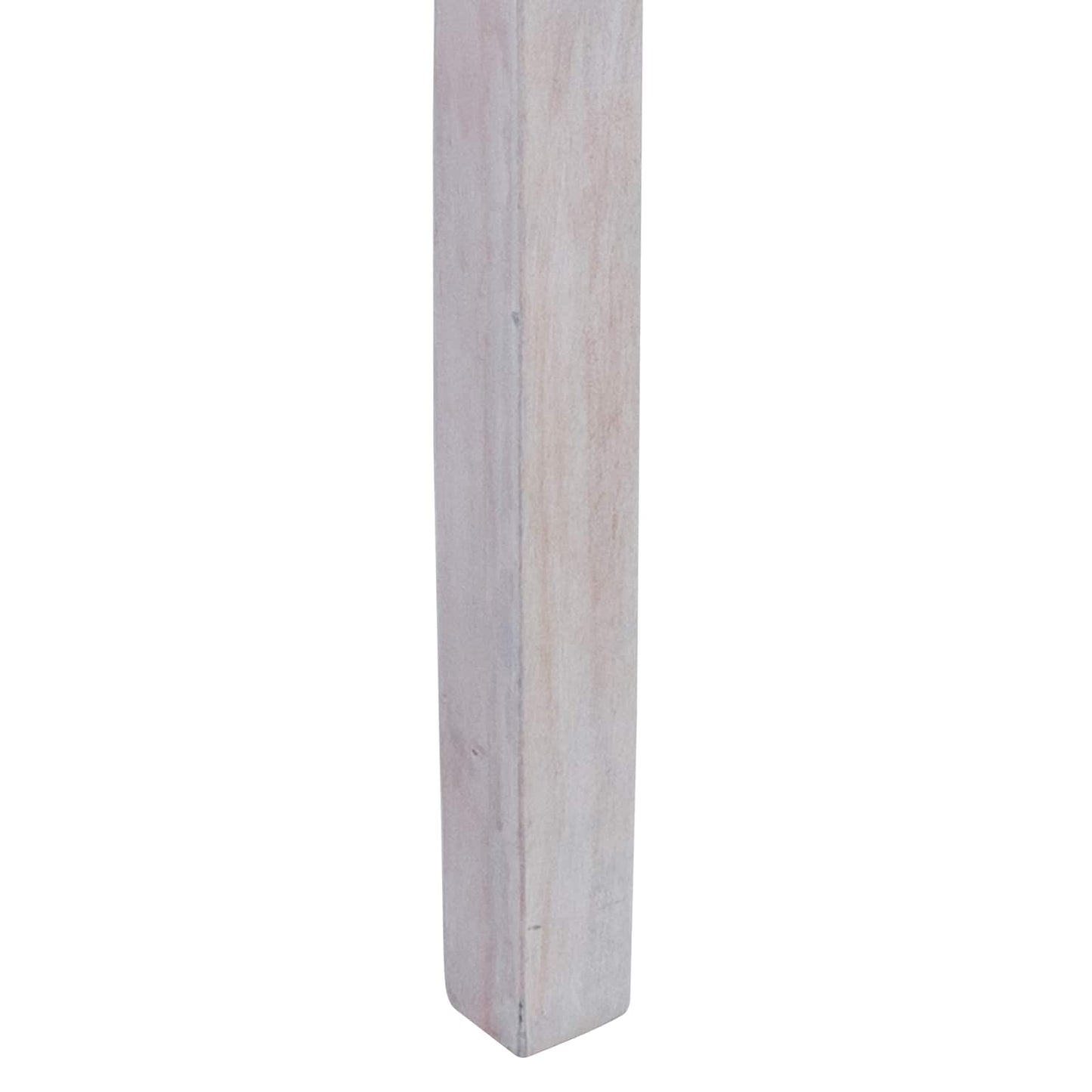 Spisestuestol 2 pcs Kubu rotting og solid mahogni tre Hvitvask
