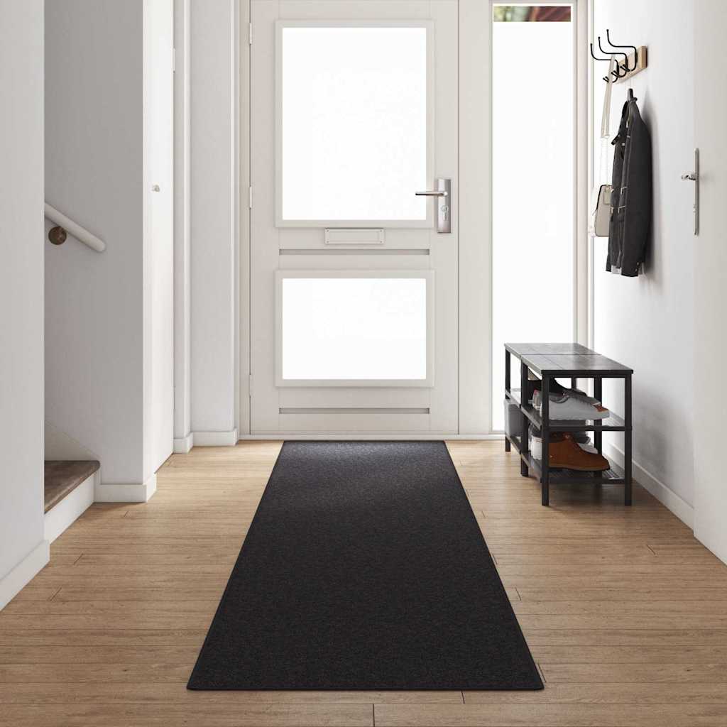 Teppeløper Antrasitt 80 x 500 cm 100% Polypropylen