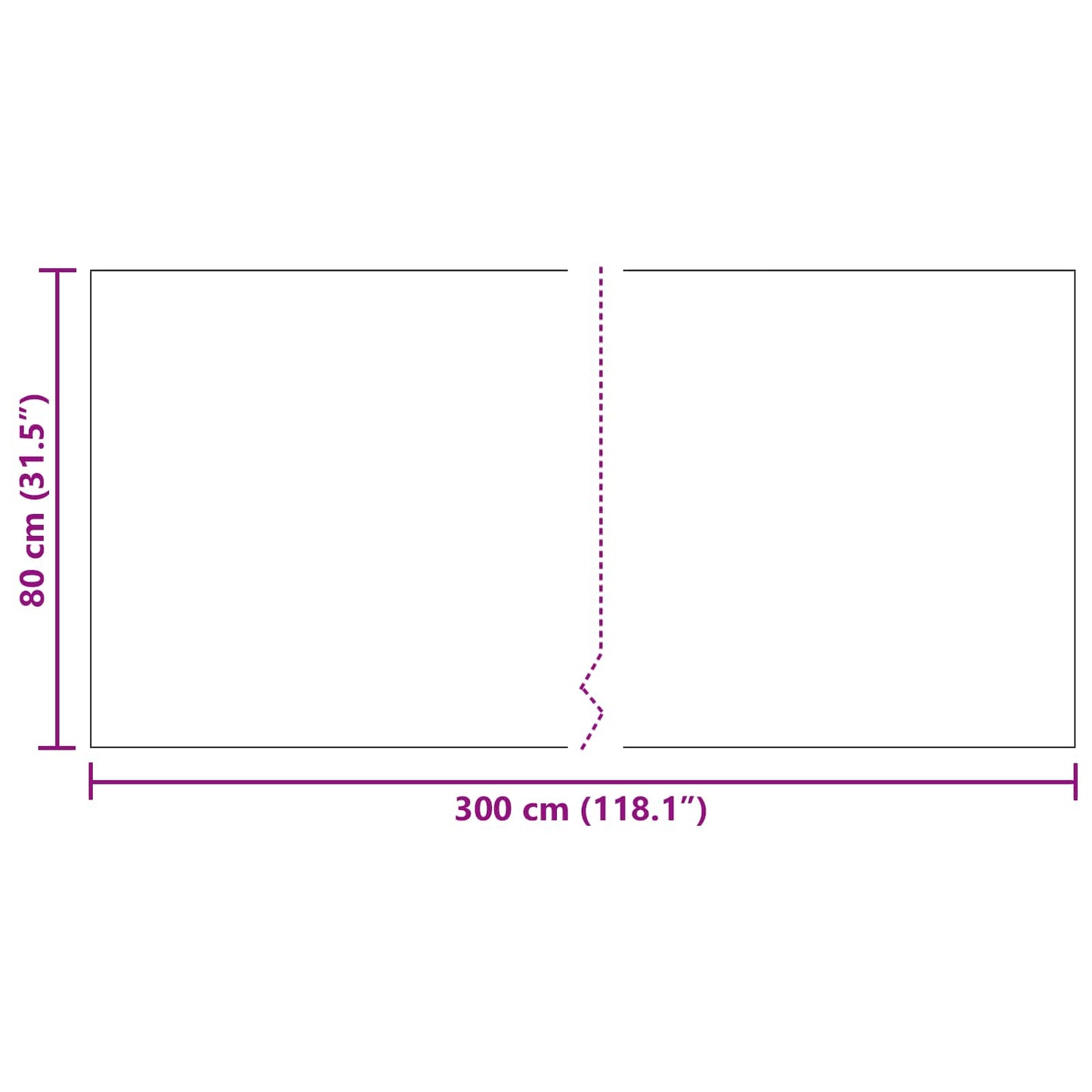 Teppeløper Grå 80 x 300 cm stoff