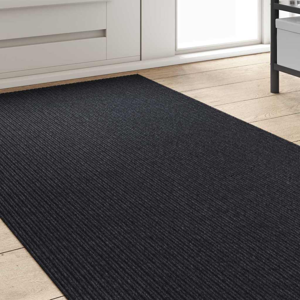 Teppeløper Antrasitt 80 x 250 cm stoff