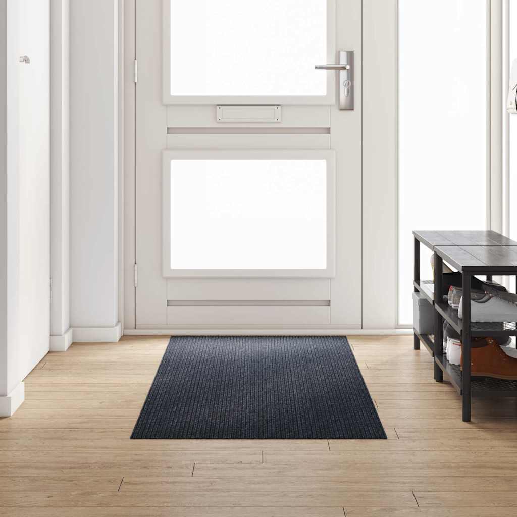 Teppeløper Antrasitt 80 x 250 cm stoff