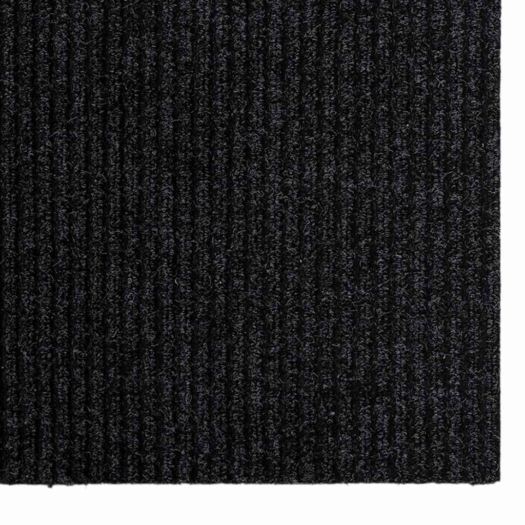 Teppeløper Antrasitt 80 x 400 cm stoff
