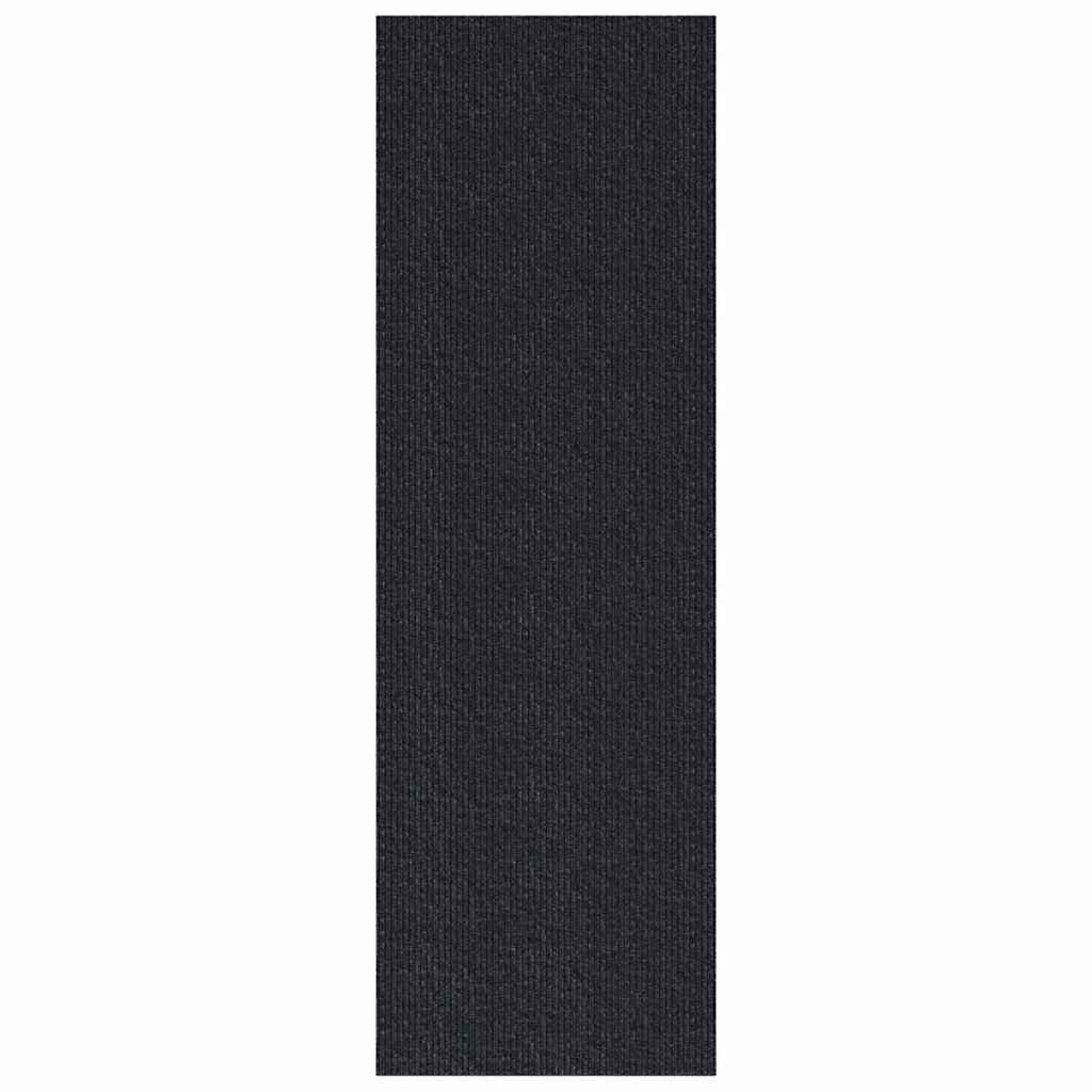 Teppeløper Antrasitt 80 x 500 cm stoff