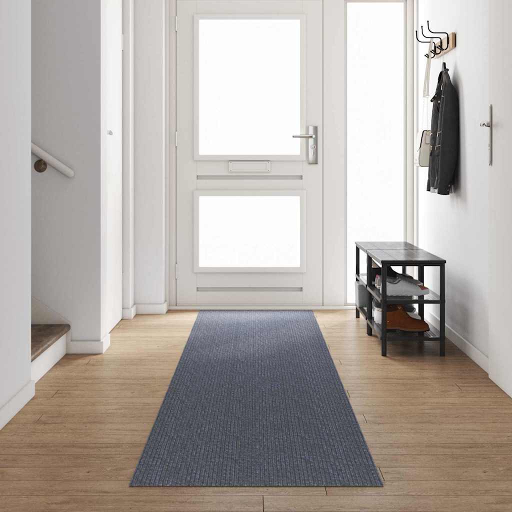 Teppeløper Lysegrå 80 x 500 cm stoff