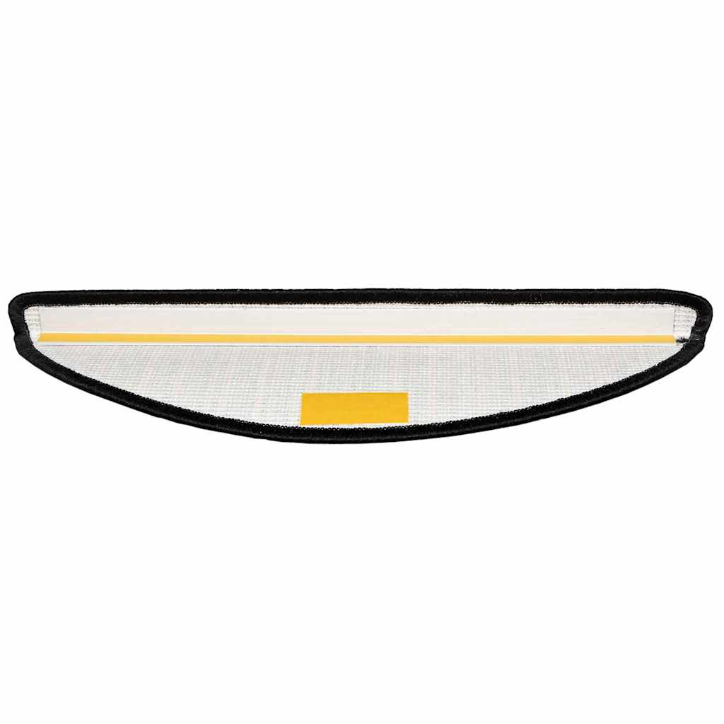 Selvlimende trappematter 15 pcs Antrasitt 56 x 17 x 3 cm