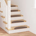 Selvlimende trappematter 15 pcs Brun 56 x 17 x 3 cm
