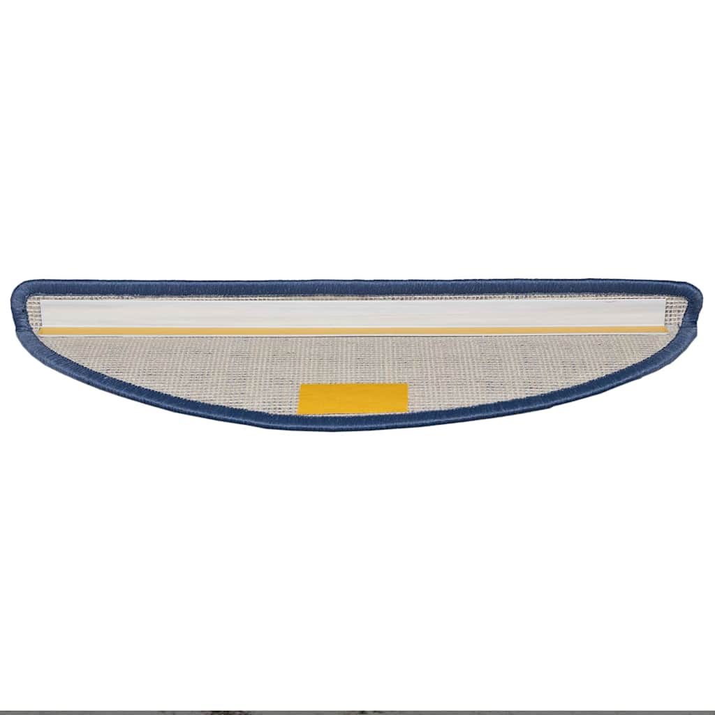 Selvlimende trappematter 15 pcs Blå 56 x 17 x 3 cm