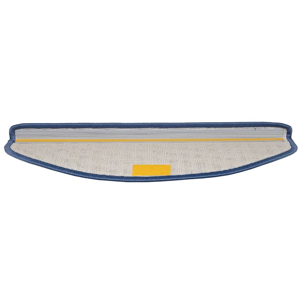 Selvlimende trappematter 15 pcs Blå 65 x 21 x 4 cm