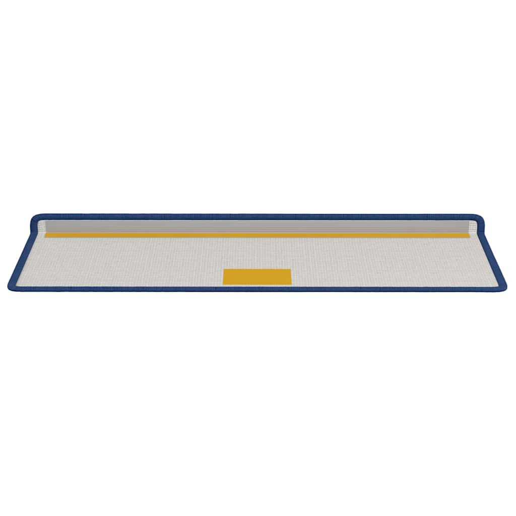 Selvlimende trappematter Stripete 15 pcs Blå 65 x 21 x 4 cm