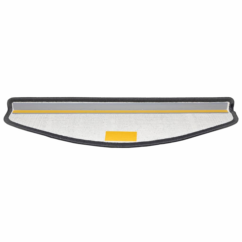 Selvlimende trappematter 15 pcs Antrasitt 65 x 21 x 4 cm