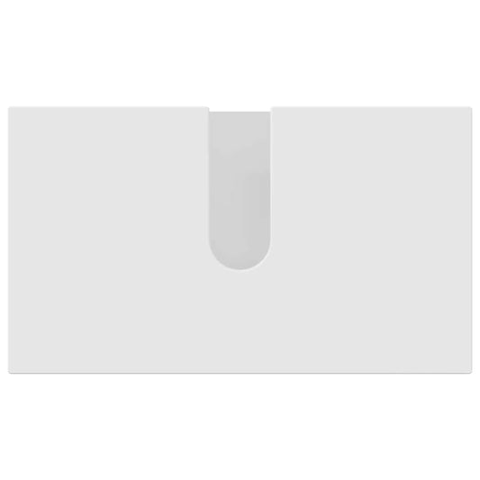 Baderomsinnredningssett 2 pcs Hvit Konstruert tre & Metall