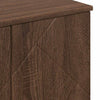 Baderomsinnredningssett med dør 3 pcs brun eik 61 x 35 x 64 cm