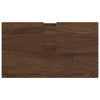 Baderomsinnredningssett med dør 3 pcs brun eik 61 x 35 x 64 cm